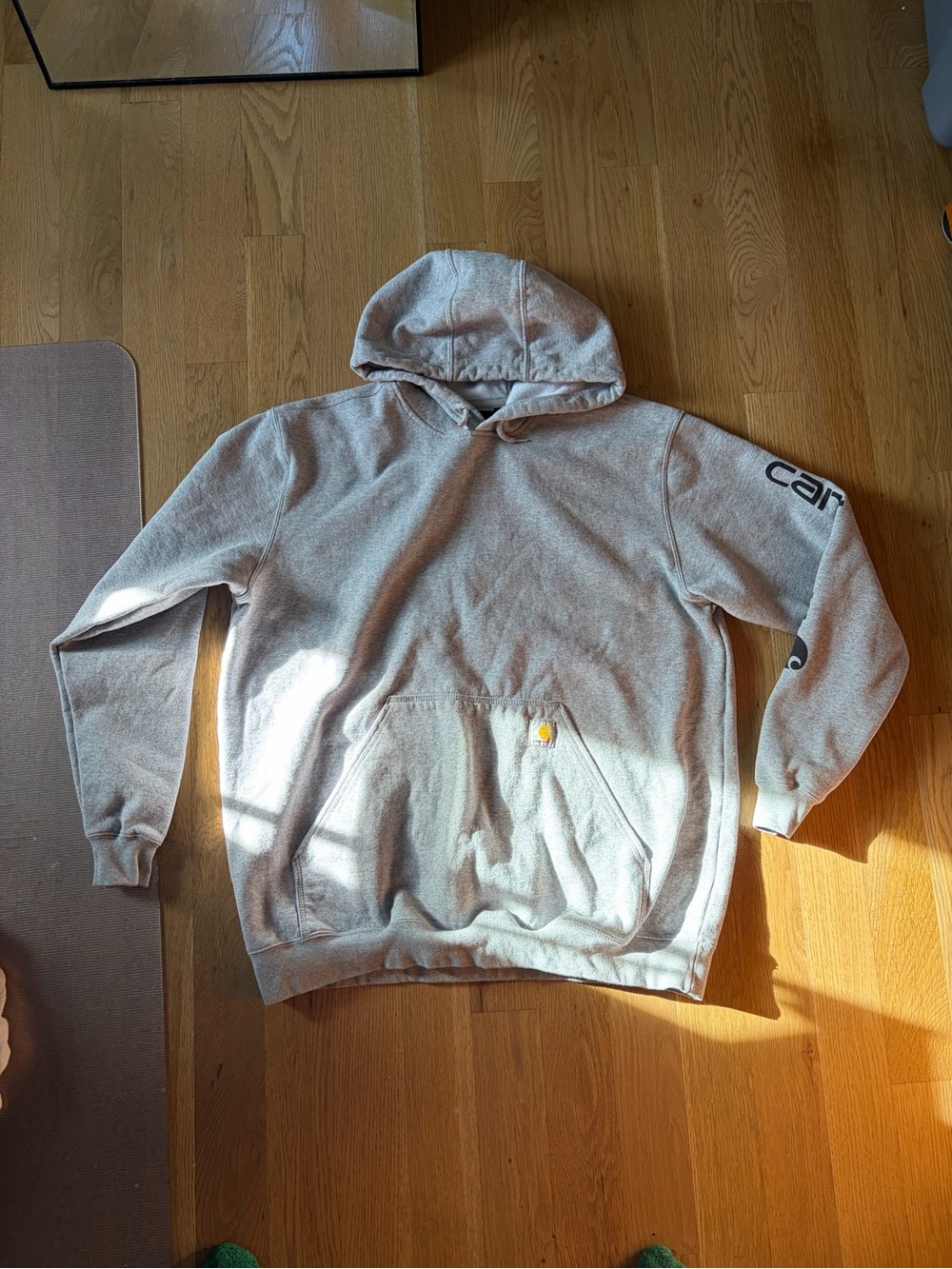 Carhartt Grey Pullover Hoodie - Men's Casual Sweater